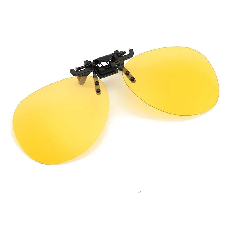 Vintage Polarized Clip-On Sunglasses
