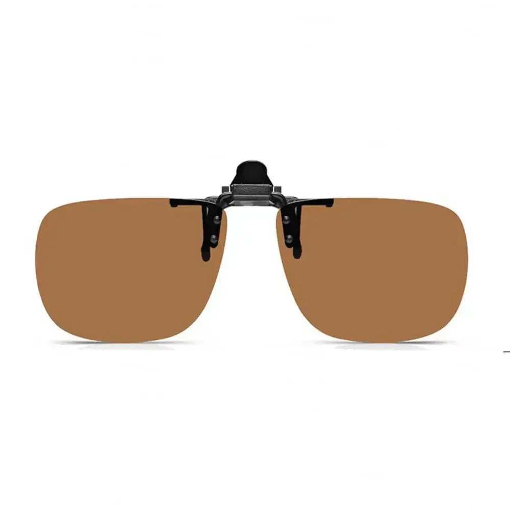 Vintage Polarized Clip-On Sunglasses