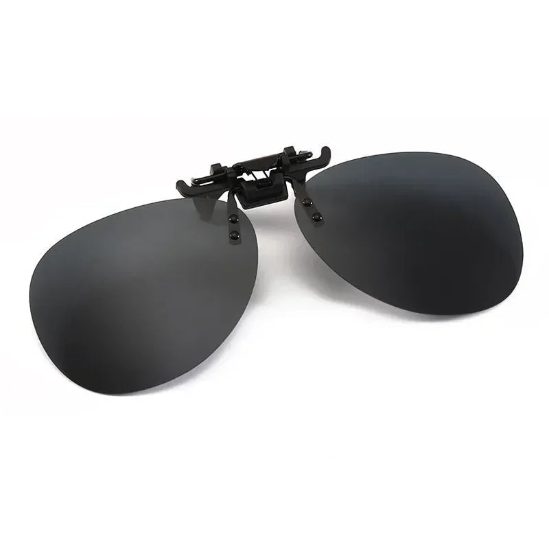 Vintage Polarized Clip-On Sunglasses