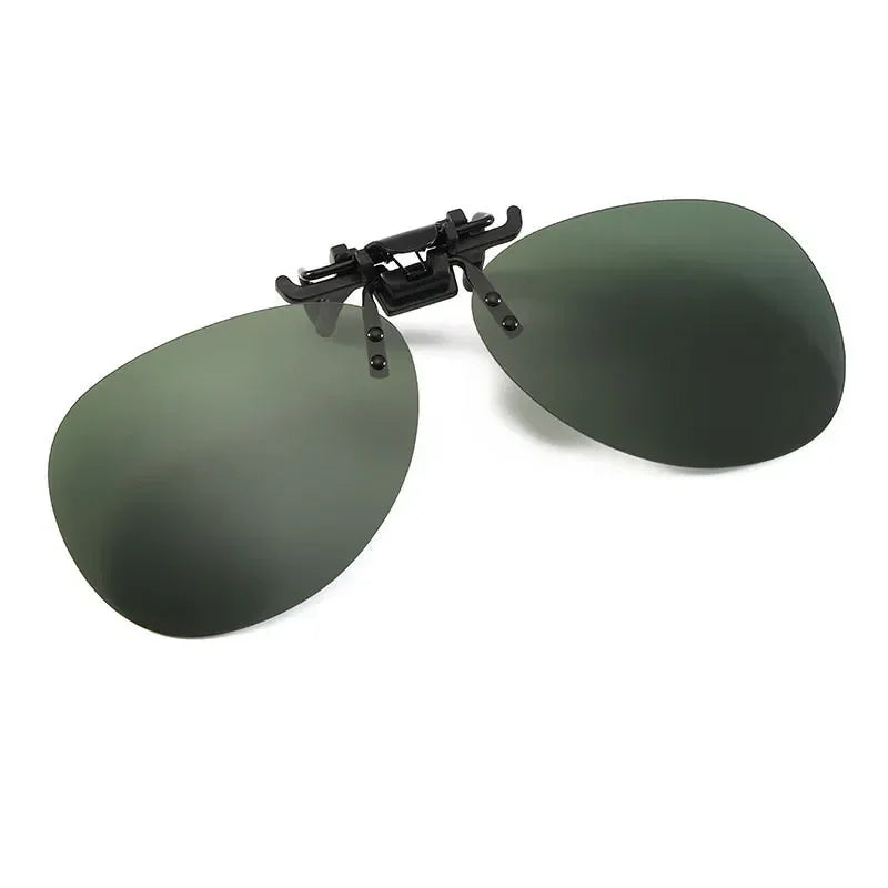 Vintage Polarized Clip-On Sunglasses