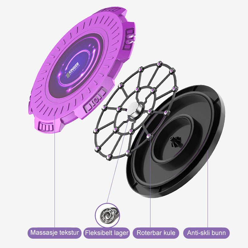 Waist Twisting Board with Pull Ropes - Non-Slip Disc for Waist Massage