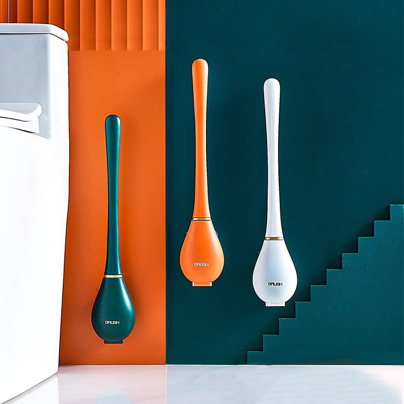 Wall-Mounted Flexible Toilet Brush