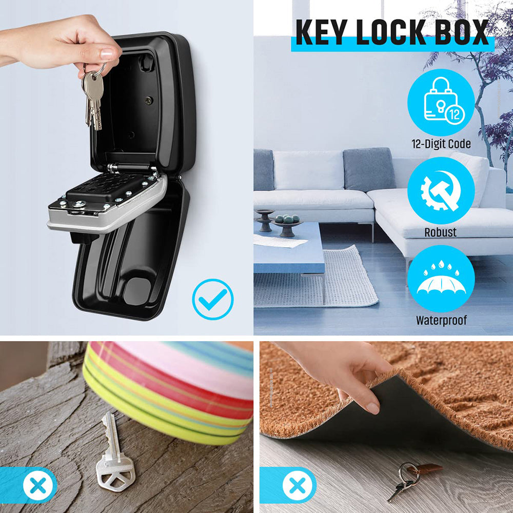 Wall-Mounted Outdoor Key Safe