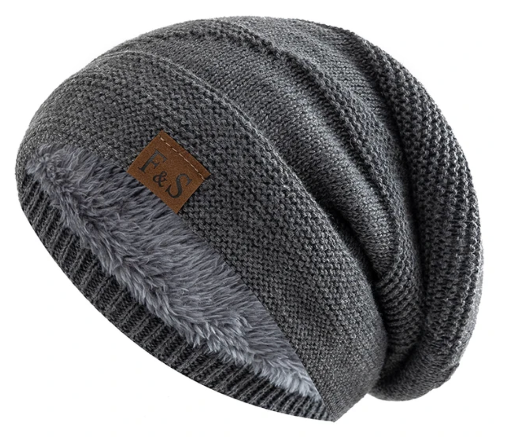 Warm Lined Winter Beanie