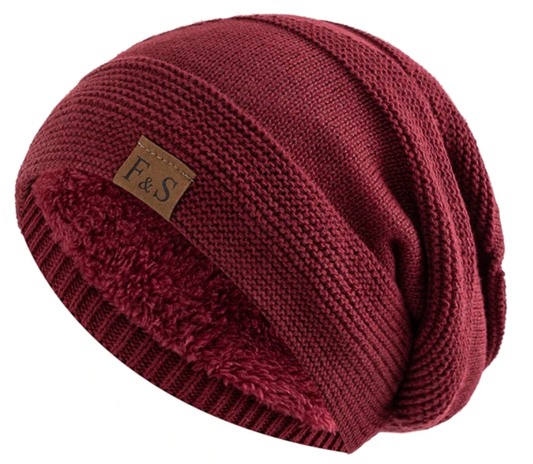 Warm Lined Winter Beanie