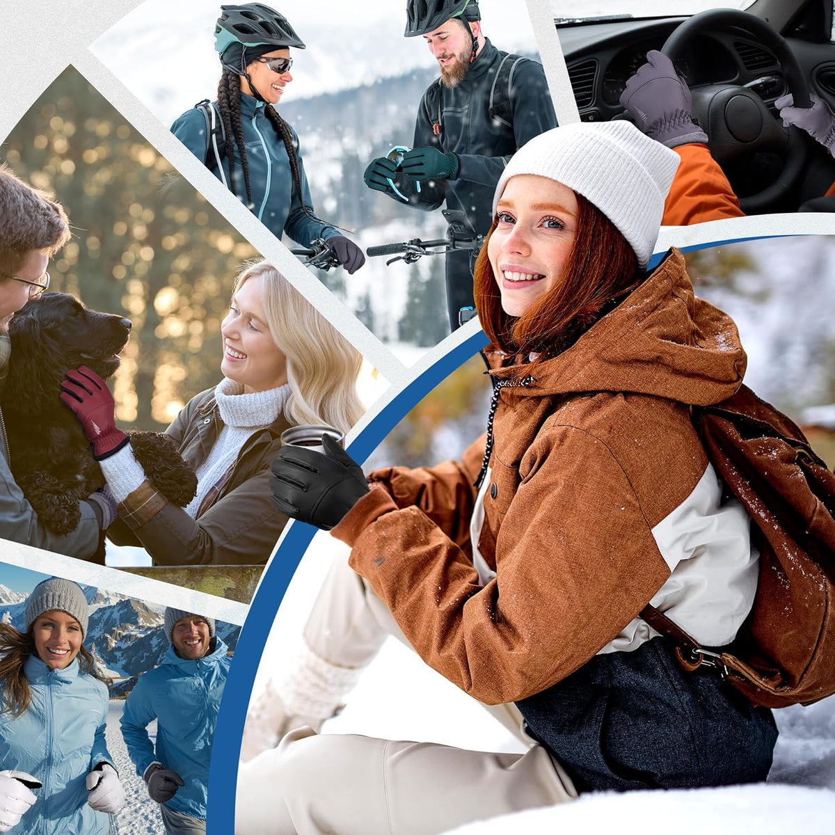 Warm Waterproof Windproof Touchscreen Winter Gloves