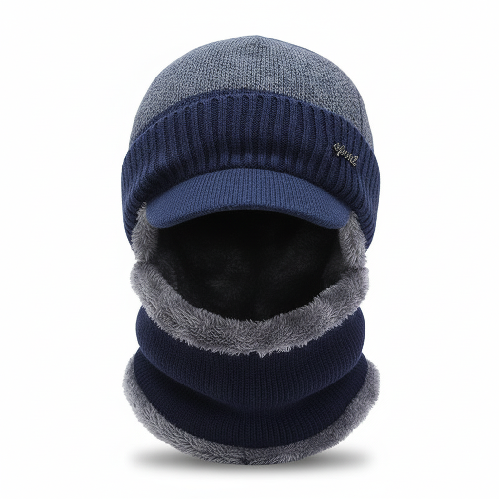 Warm Winter Cap with Face Protection