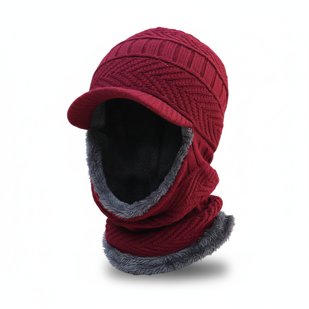 Warm Winter Cap with Face Protection