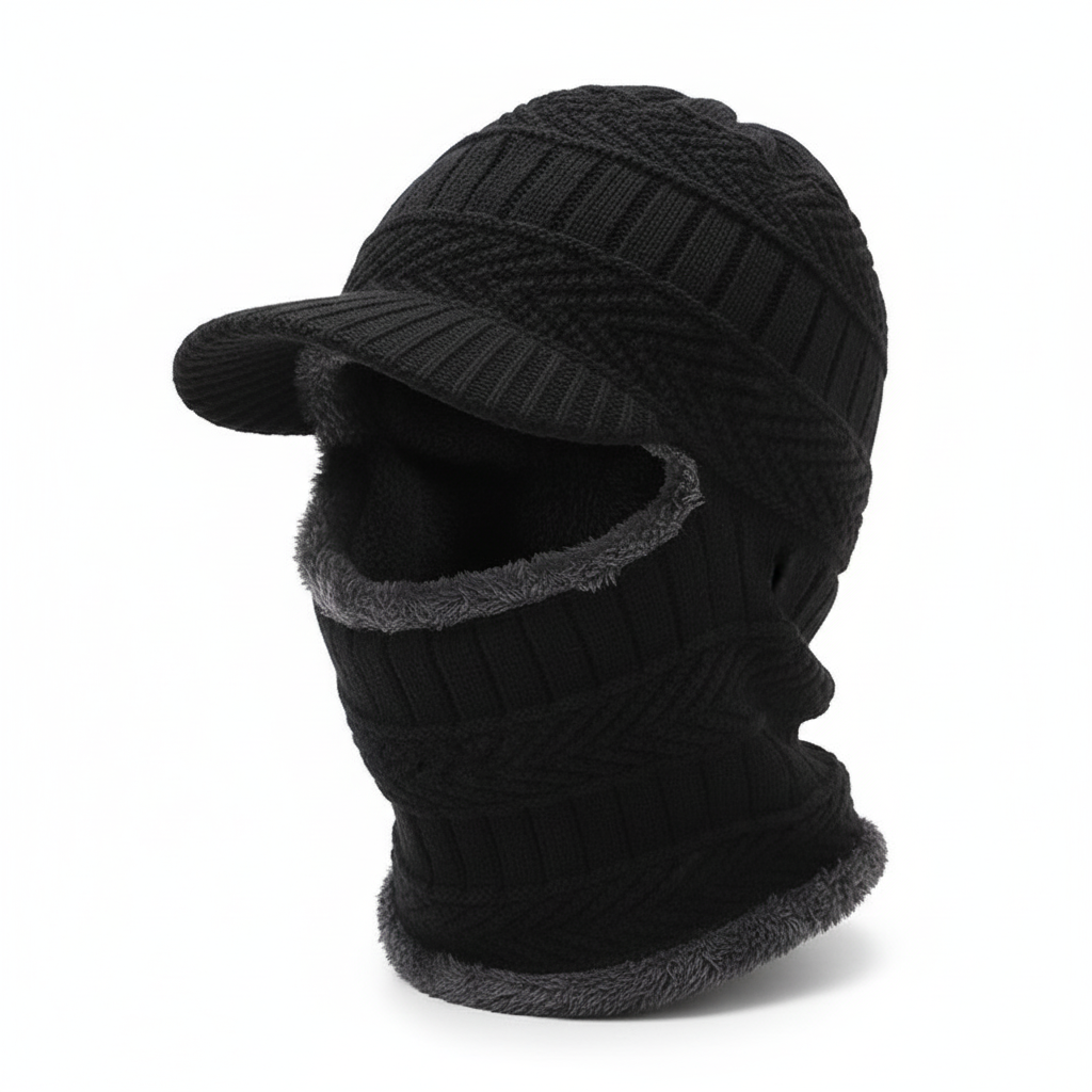 Warm Winter Cap with Face Protection