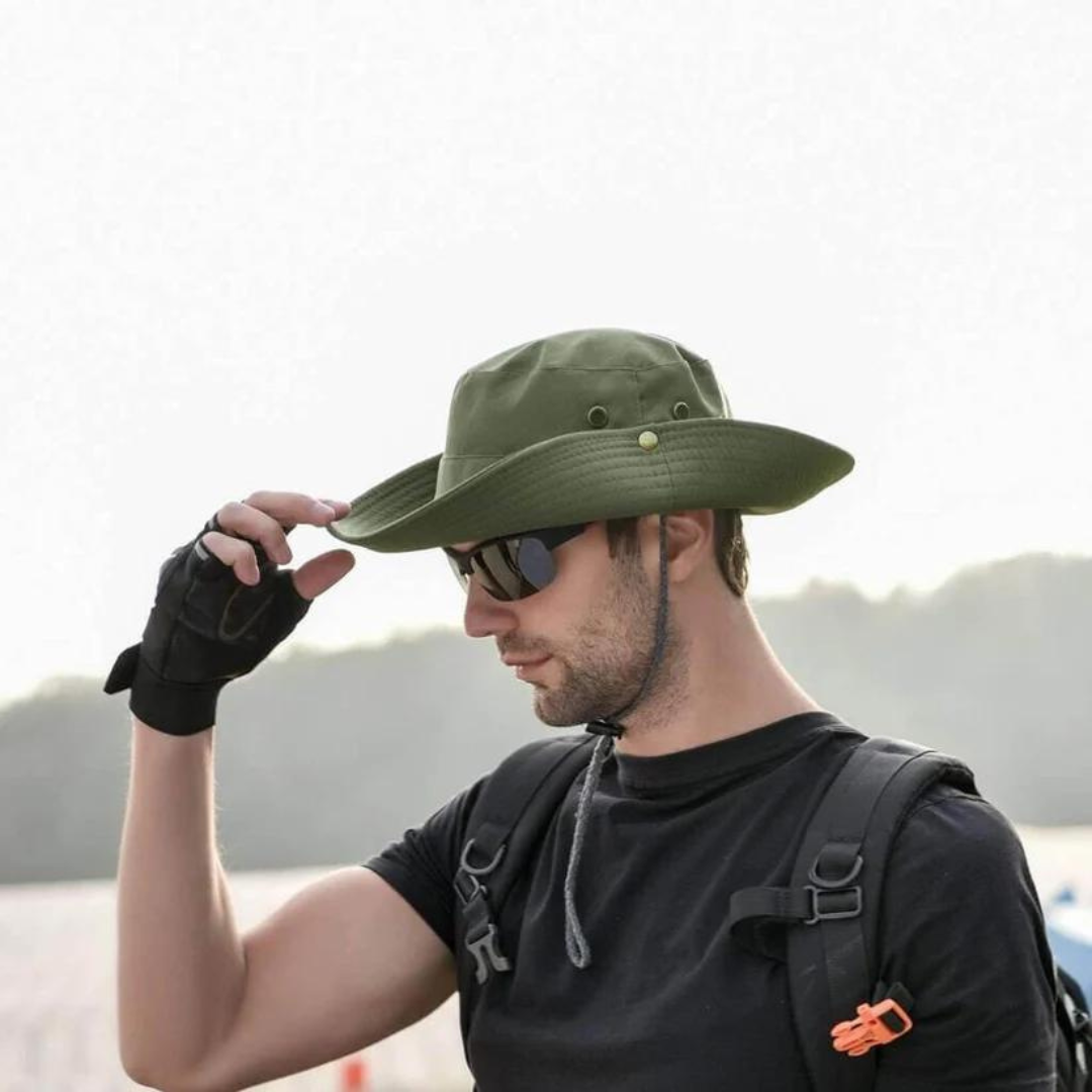 Water-Repellent Outdoor Bucket Hat with UV Protection