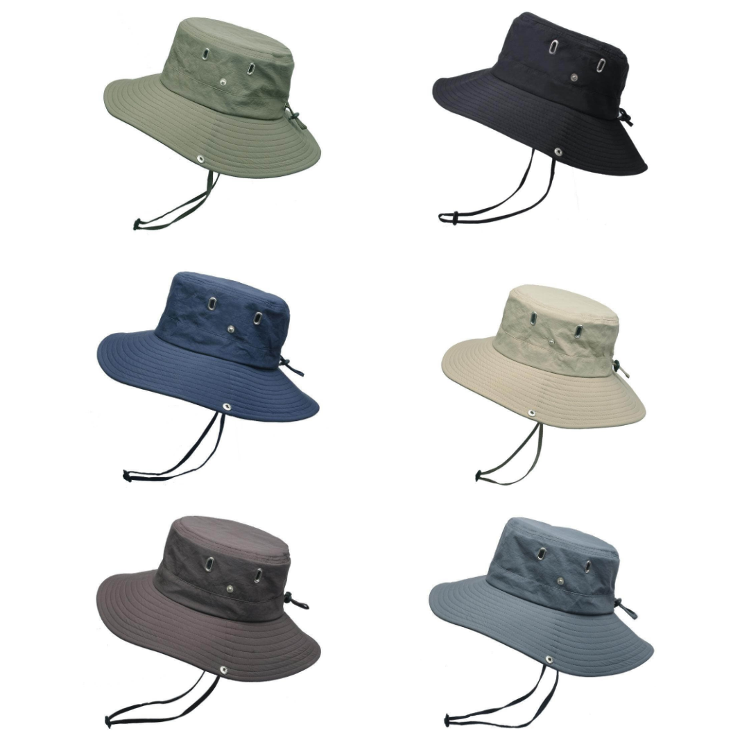 Water-Repellent Outdoor Bucket Hat with UV Protection