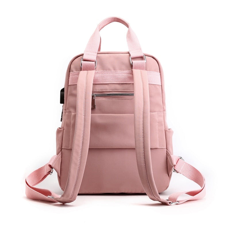 Water-Resistant Anti-Theft Backpack with USB Charging Port & Multi-Compartment Design