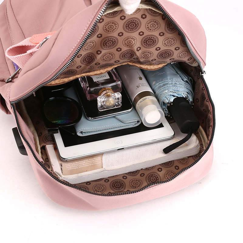 Water-Resistant Anti-Theft Backpack with USB Charging Port & Multi-Compartment Design