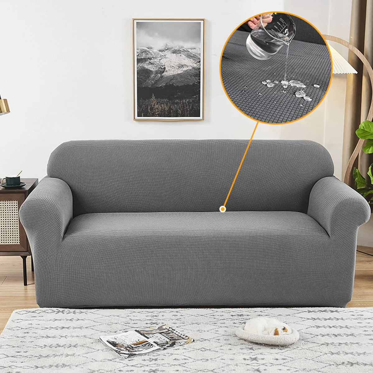 Water-Resistant Stretch Sofa Cover for All Sofa Types
