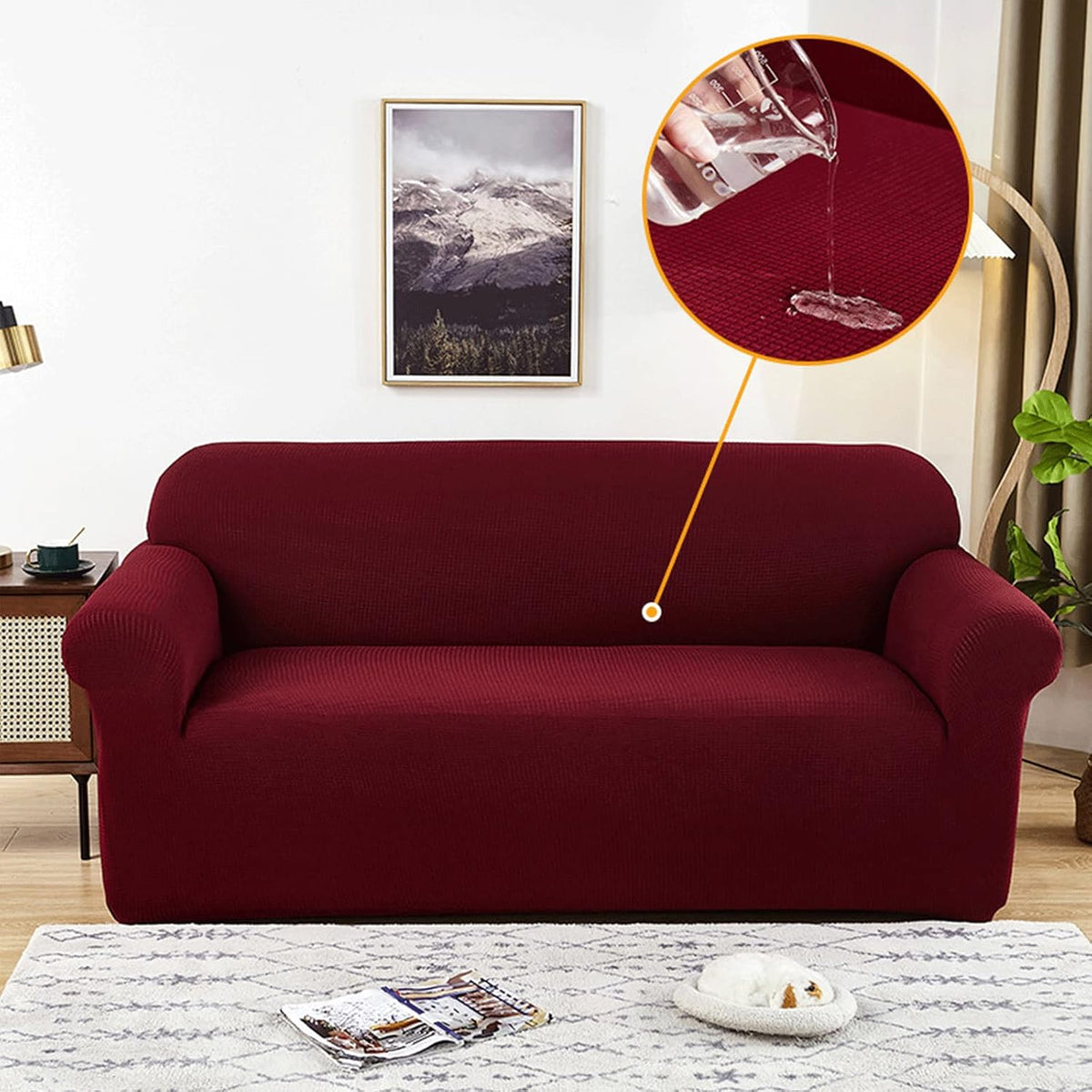 Water-Resistant Stretch Sofa Cover for All Sofa Types