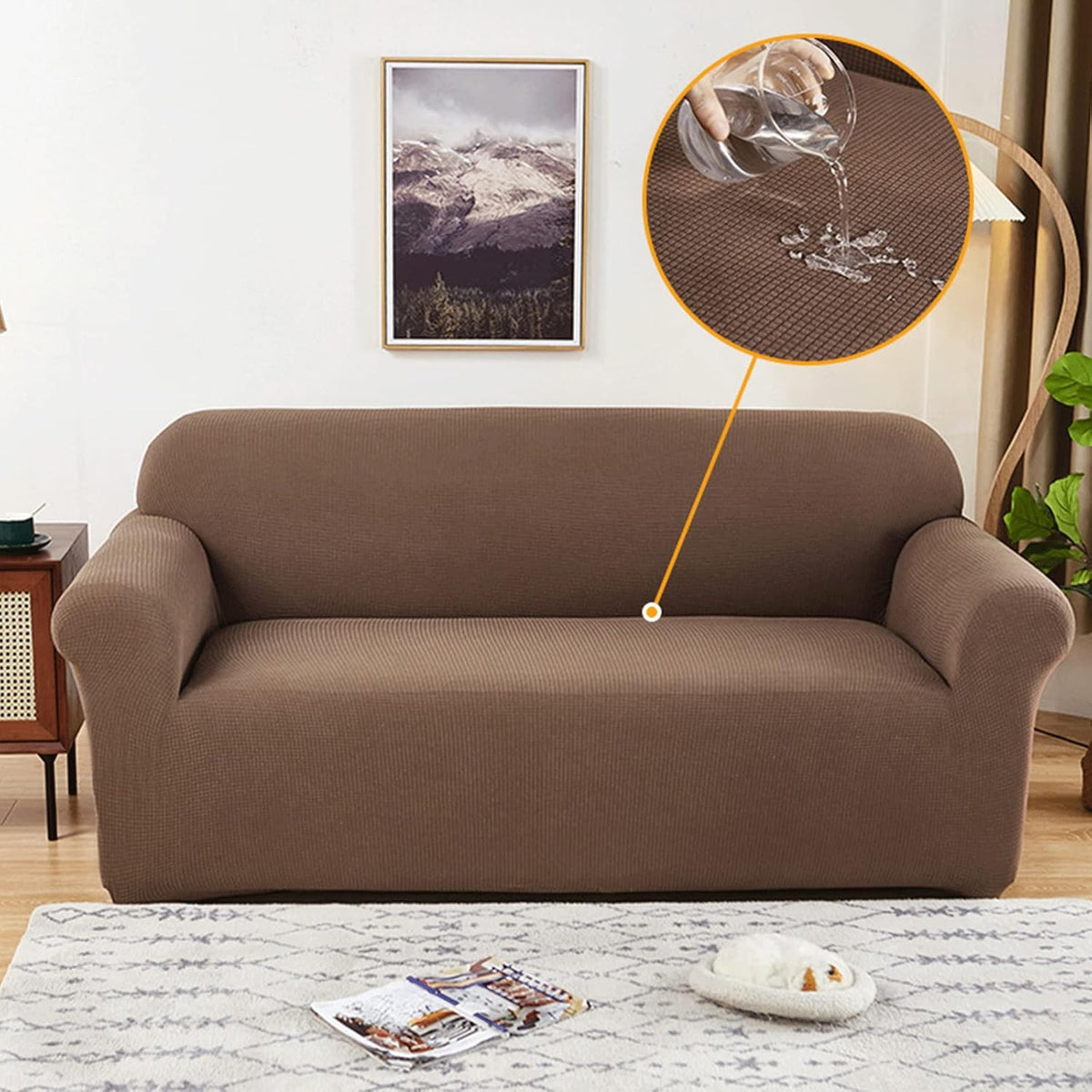 Water-Resistant Stretch Sofa Cover for All Sofa Types