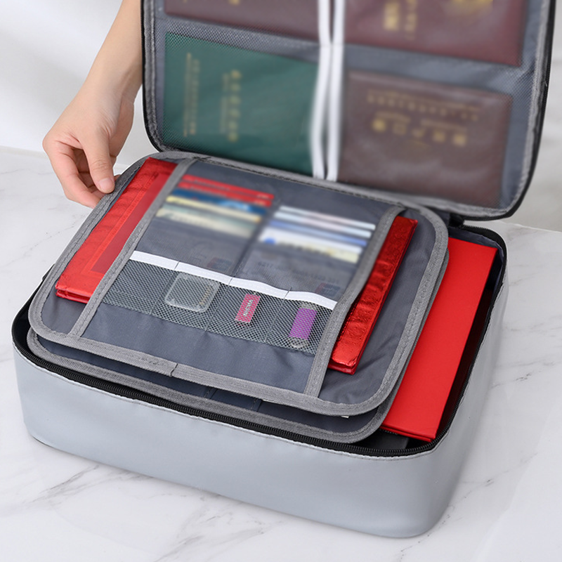 Waterproof and Fireproof Lockable Document Bag