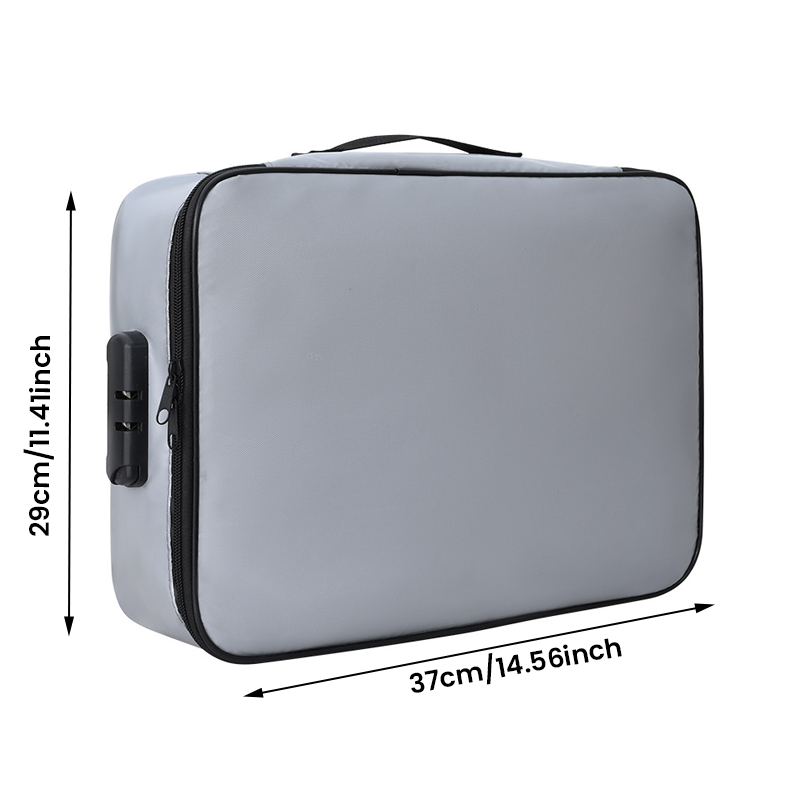 Waterproof and Fireproof Lockable Document Bag