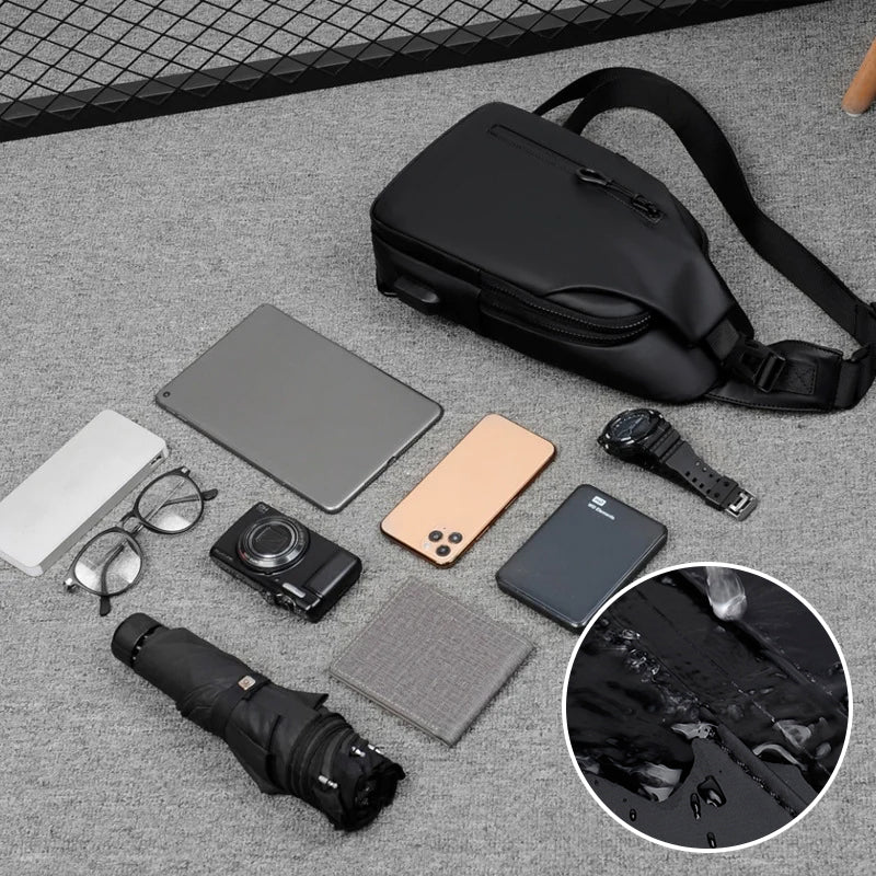 Waterproof Anti-Theft Travel Crossbody Sling Bag for Men and Women