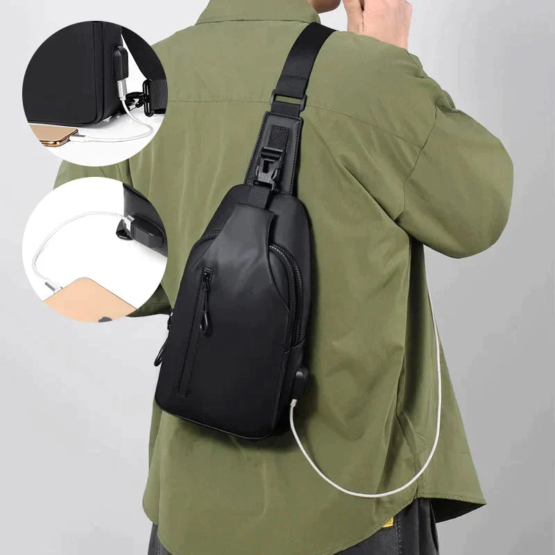 Waterproof Anti-Theft Travel Crossbody Sling Bag for Men and Women