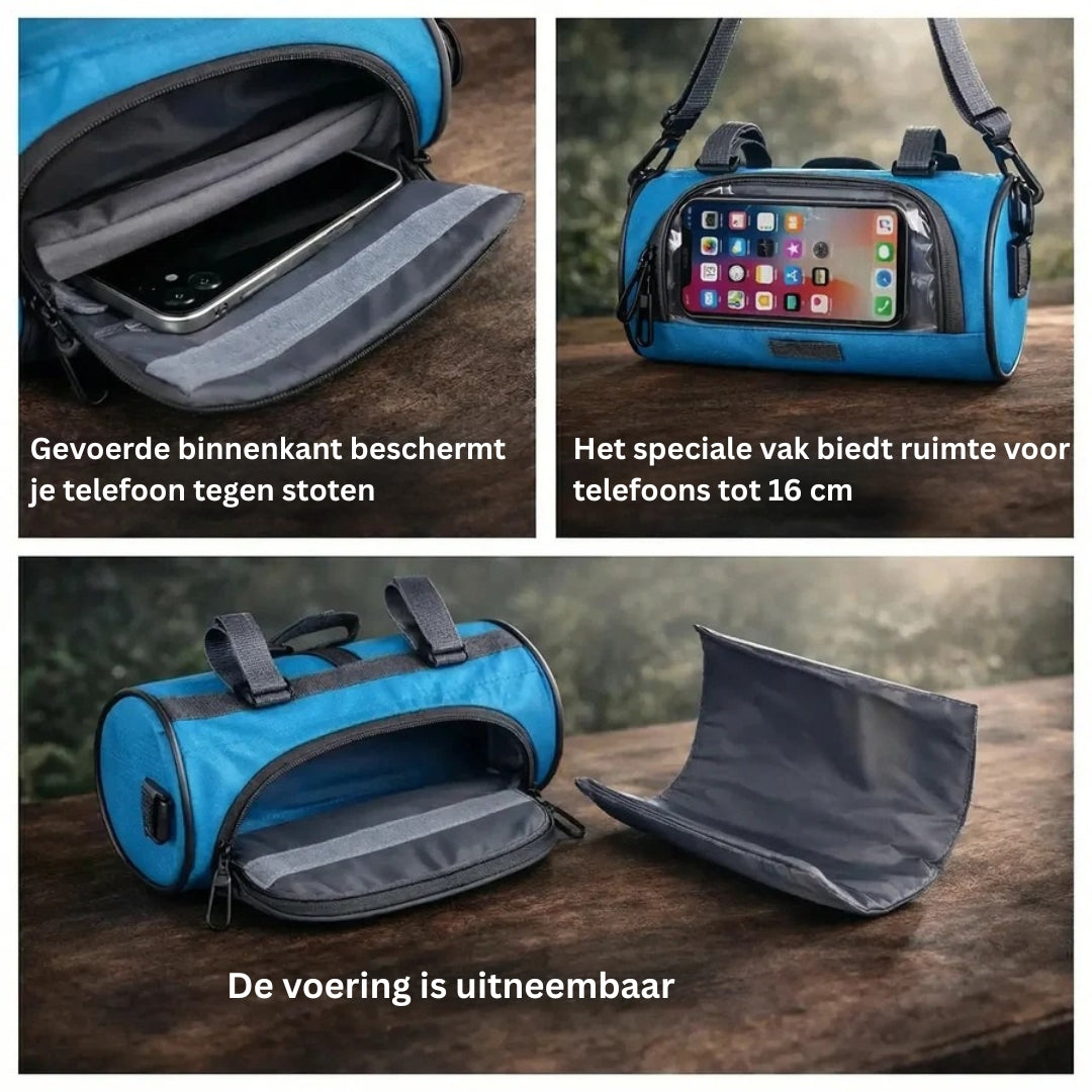 Waterproof Bike Handlebar Bag with Touchscreen