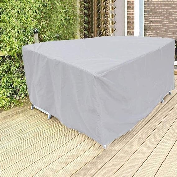 Waterproof Black Polyester Protective Garden Furniture Cover