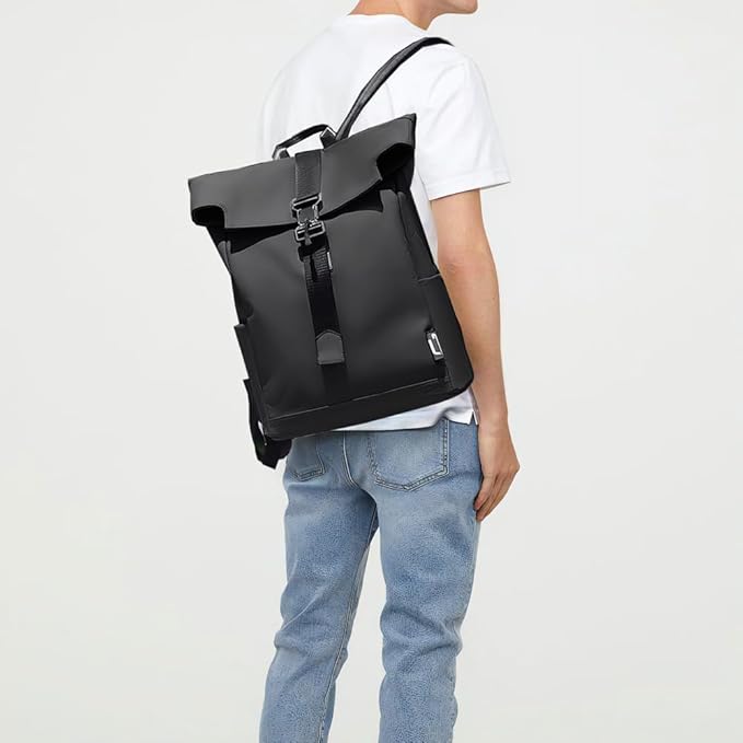 Waterproof Ergonomic Backpack – Lightweight Travel Rucksack with USB Charging and Large Laptop Storage