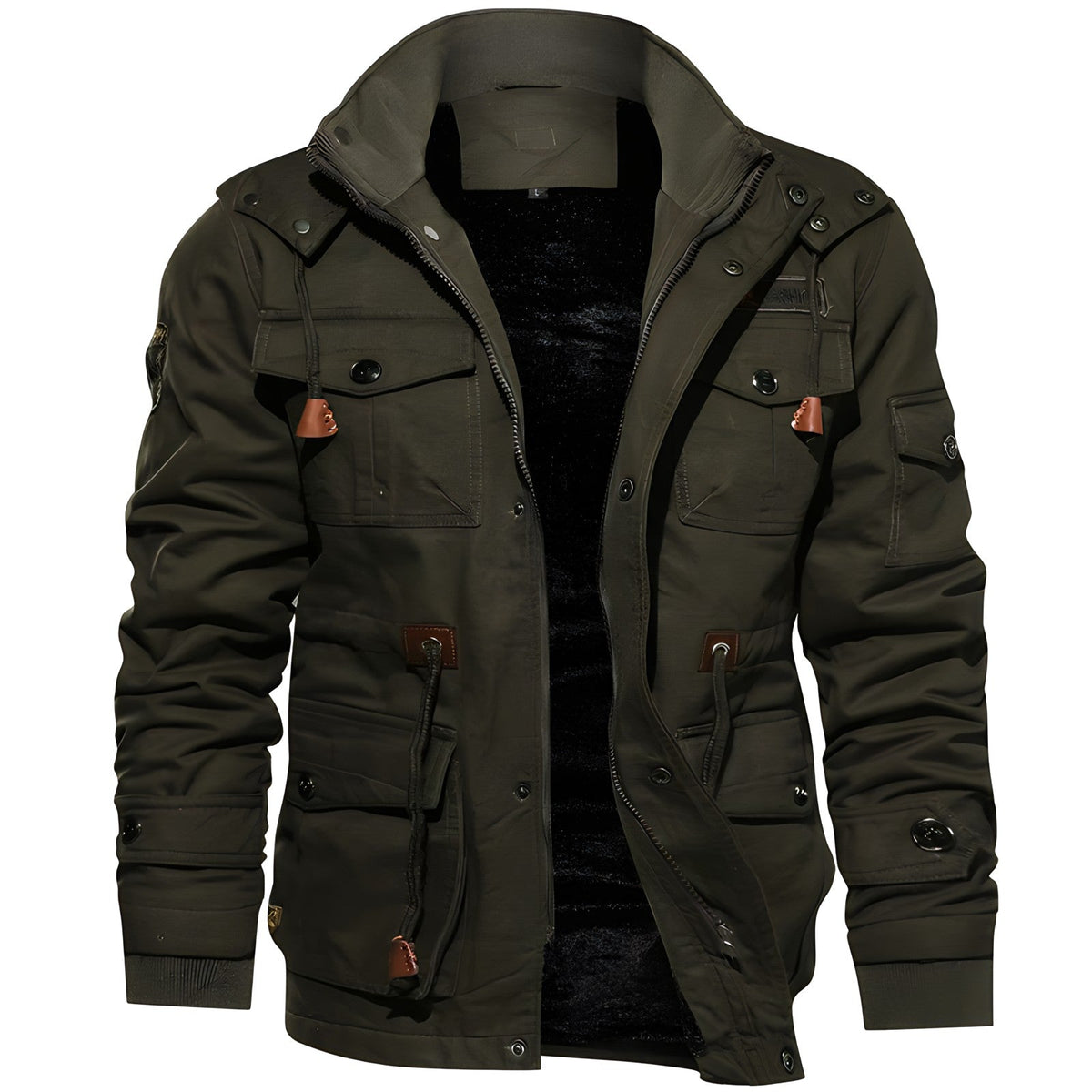 Waterproof Military Jacket with Adjustable Waist