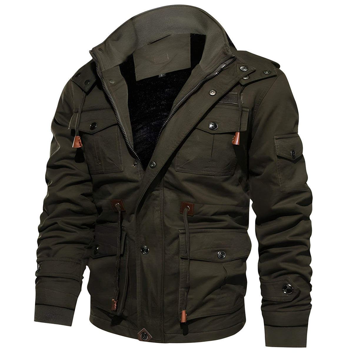 Waterproof Military Jacket with Adjustable Waist