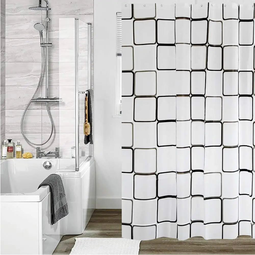 Waterproof Semi-Transparent Shower Curtain