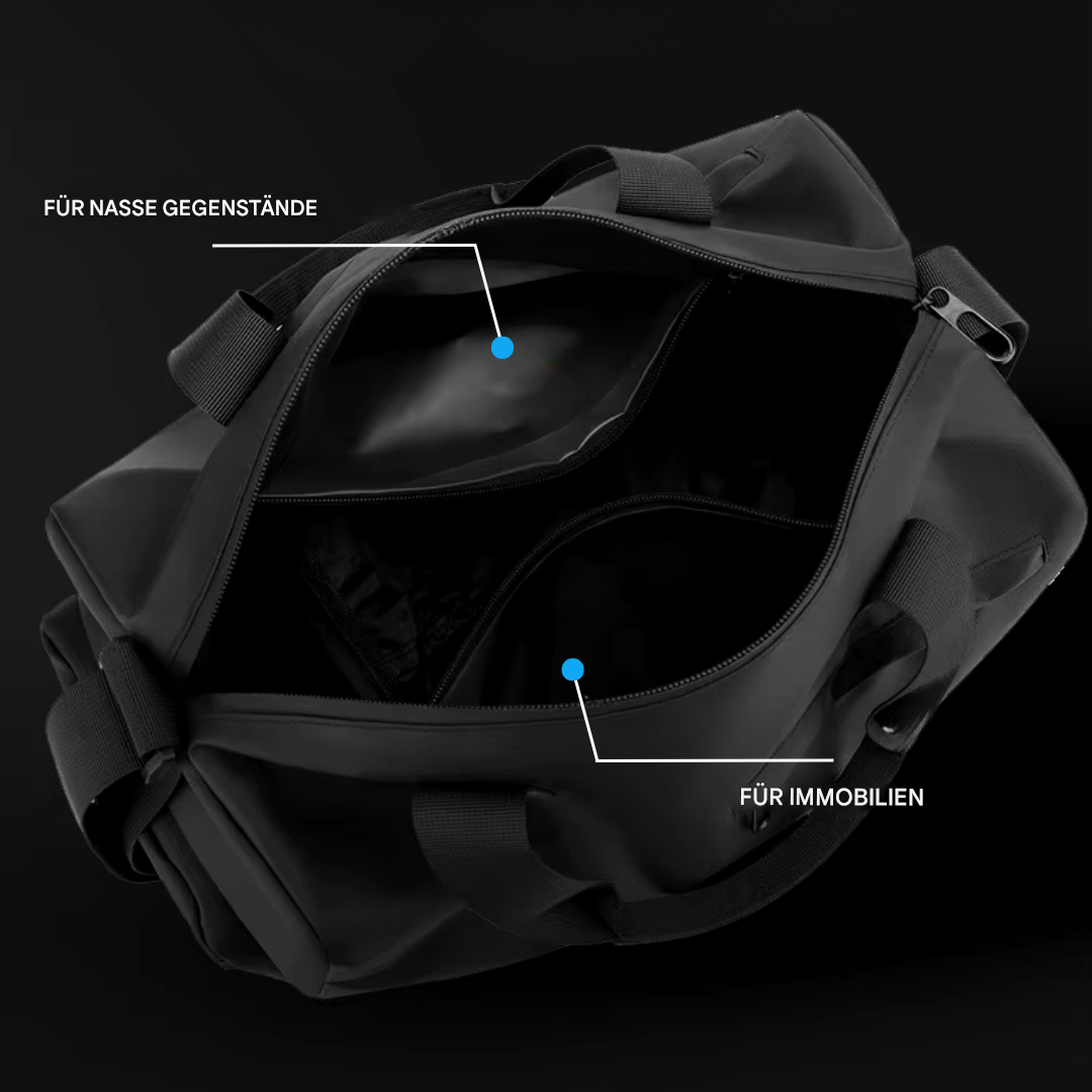 Waterproof Sports Duffel Gym Bag with Separate Shoe Compartment