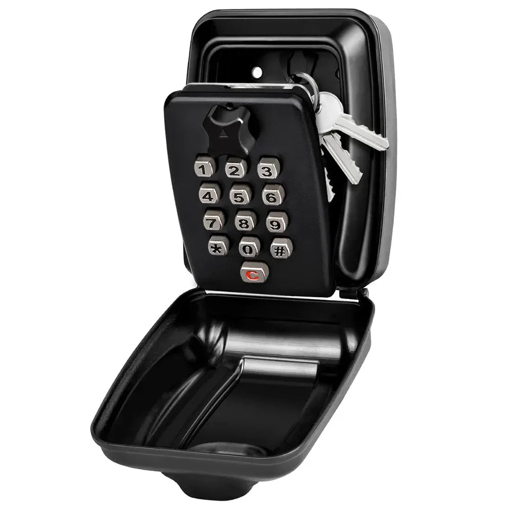 Waterproof Wall-Mounted Key Safe Box – Outdoor Lockable Key Storage with Combination Lock