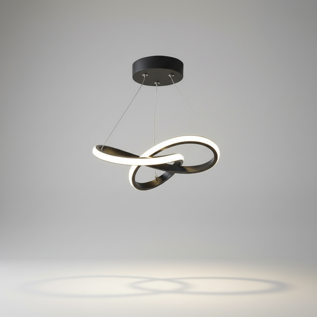 Wave-Shaped Pendant Light