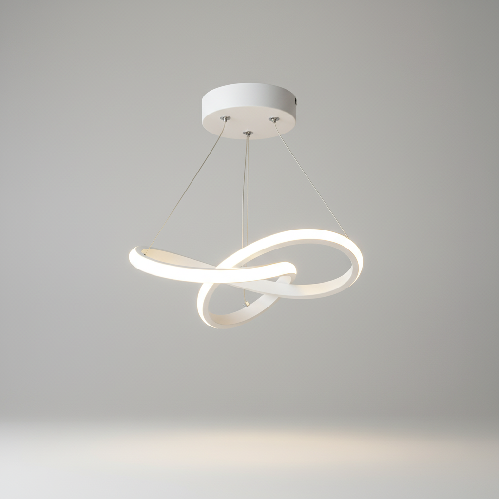 Wave-Shaped Pendant Light