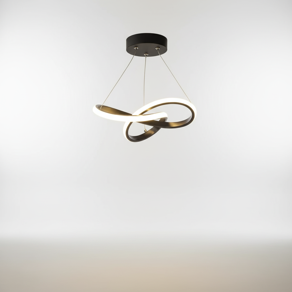 Wave-Shaped Pendant Light
