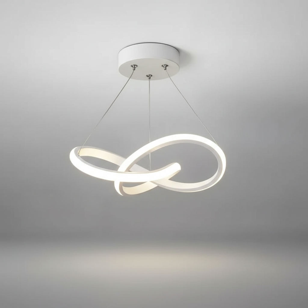 Wave-Shaped Pendant Light