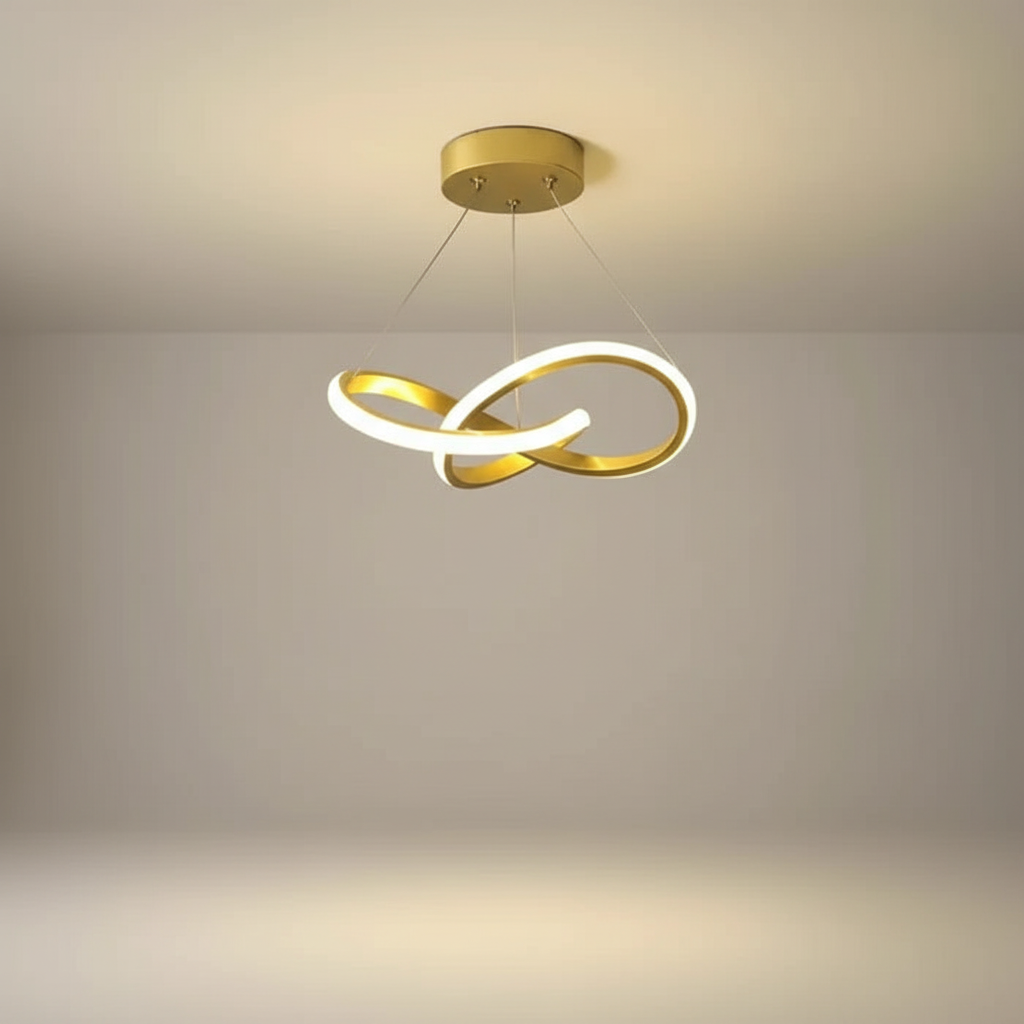 Wave-Shaped Pendant Light