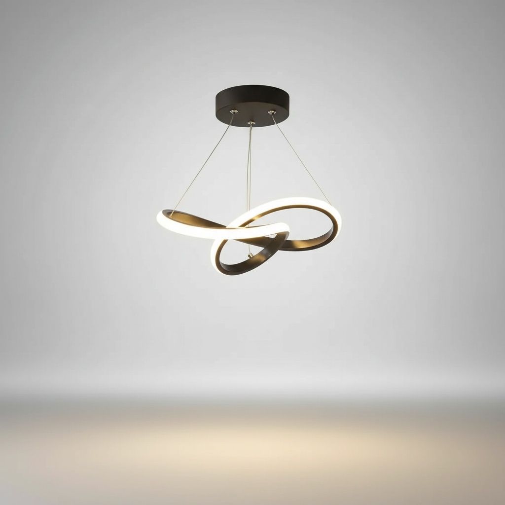 Wave-Shaped Pendant Light