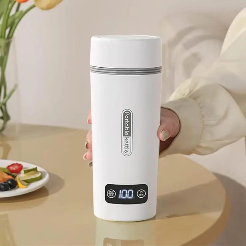 White 500ml Adjustable Temperature Kettle