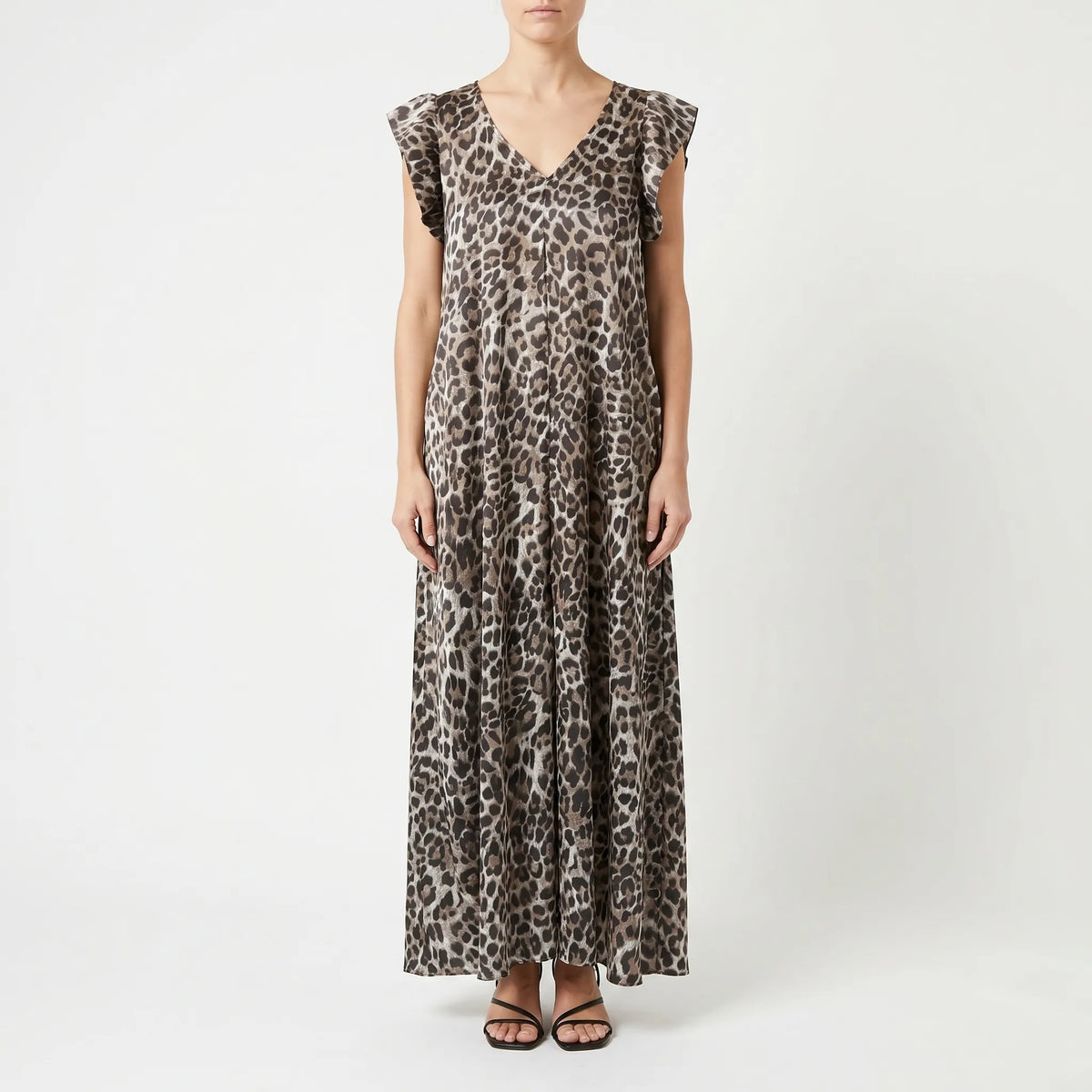 Wide-Leg Leopard Print Jumpsuit