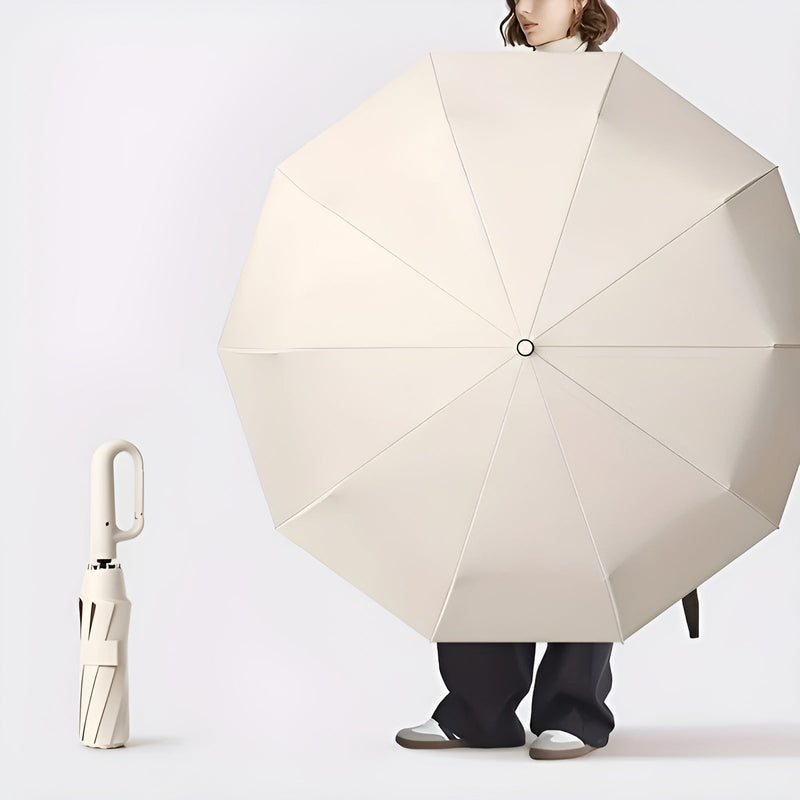 Wind and Rain Umbrella with Automatic Carabiner Handle