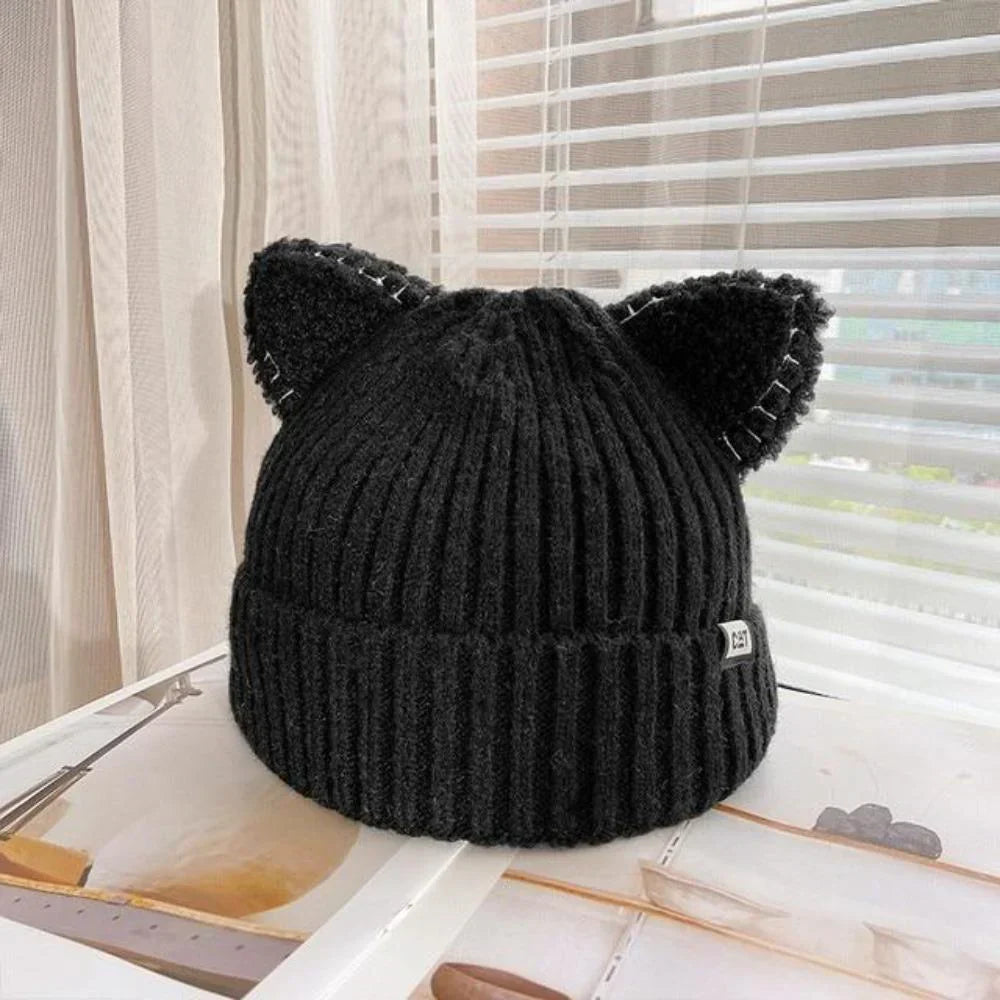 Winter Hat with Cat Ears