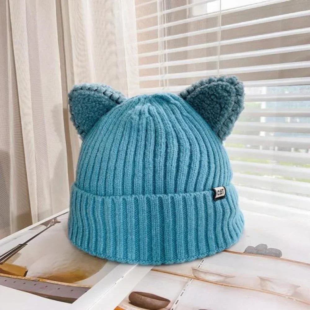 Winter Hat with Cat Ears