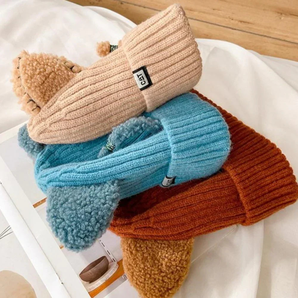 Winter Hat with Cat Ears