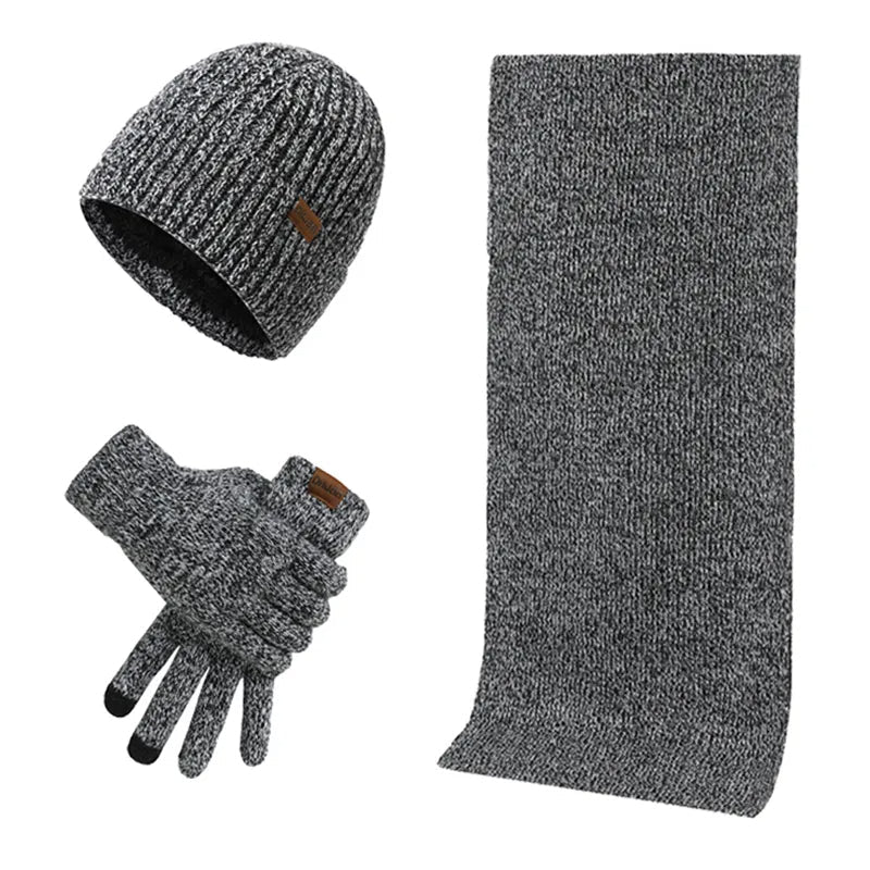 Winter Set with Beanie, Scarf and Gloves