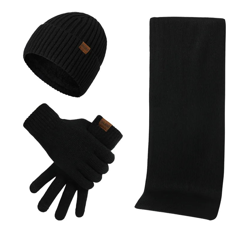 Winter Set with Beanie, Scarf and Gloves