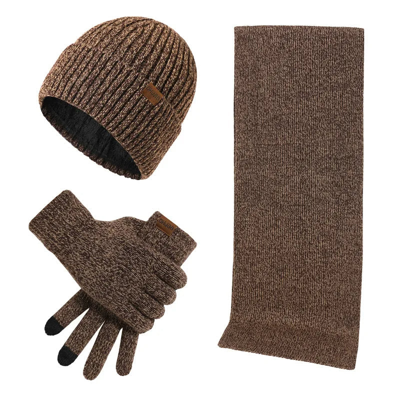 Winter Set with Beanie, Scarf and Gloves