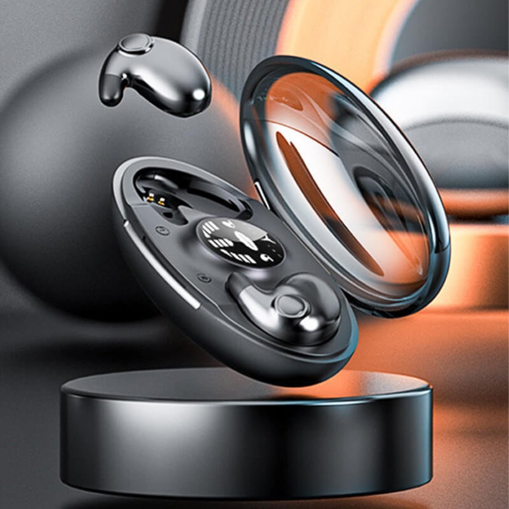 Wireless Bluetooth Noise-Cancelling Waterproof In-Ear Earphones with LED Display
