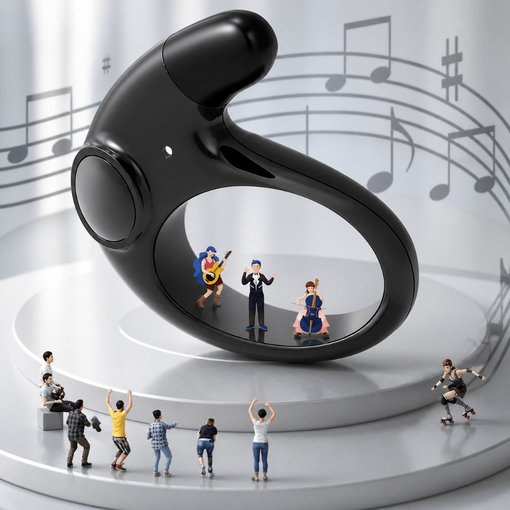 Wireless Bluetooth Noise-Cancelling Waterproof In-Ear Earphones with LED Display