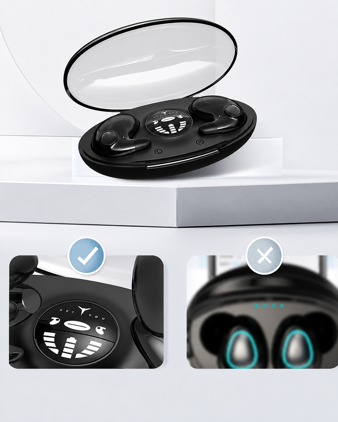 Wireless Sleep Earbuds with Noise Reduction